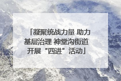 凝聚统战力量 助力基层治理 神堂沟街道开展“四进”活动